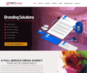 Firstclicked.com(A Full Service Media Agency) Screenshot