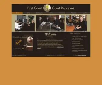 Firstcoastcr.com(Court Reporters Jacksonville) Screenshot