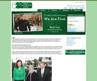 Firstcolebrookbank.com(First Colebrook Bank) Screenshot