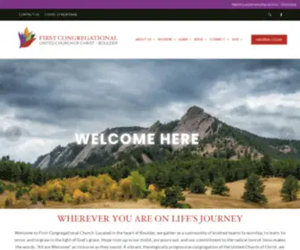 Firstcong.net(First Congregational UCC Boulder) Screenshot