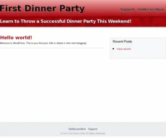 Firstdinnerparty.com(First Dinner Party) Screenshot