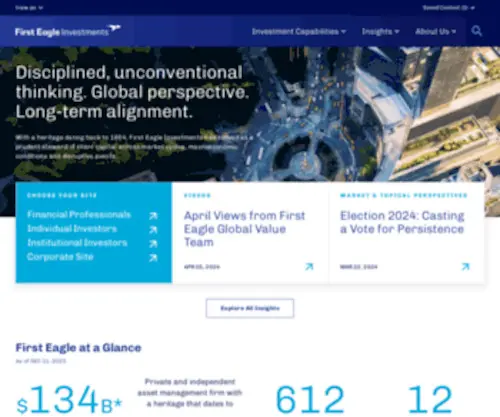 Firsteagle.com(First Eagle Investments) Screenshot