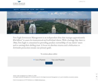 Firsteaglefunds.com(First Eagle Investment Management) Screenshot