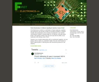 Firstelectronics.ca(First Electronics) Screenshot