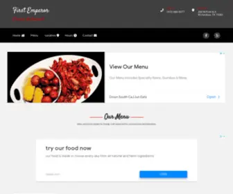 Firstemperorchinese.com(First Emperor Chinese Restaurant) Screenshot