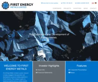 Firstenergymetals.com(First Energy Metals Ltd) Screenshot