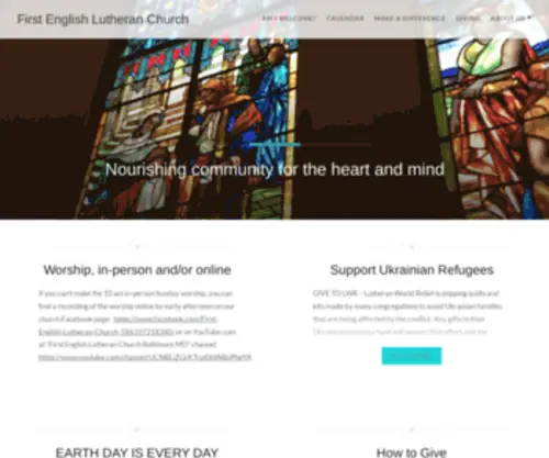 Firstenglishchurch.org(Nourishing community for the heart and mind) Screenshot