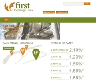 Firstexchangebank.com(First Exchange Bank) Screenshot