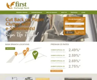 Firstexchangebankonline.com(Firstexchangebankonline) Screenshot