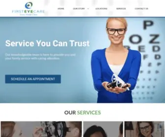 Firsteyecare.com(First Eye Care) Screenshot