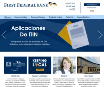 Firstfederalwisconsin.com(A community bank) Screenshot