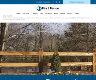 Firstfence.com(First Fence of Georgia) Screenshot