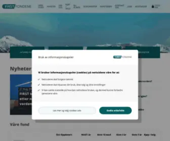 Firstfondene.no(FIRST Fondene) Screenshot