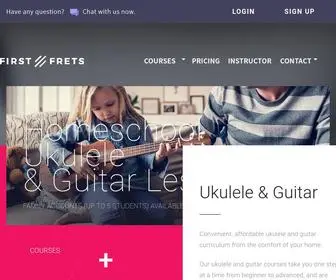 Firstfrets.com(Homeschool Guitar Lessons by First Frets) Screenshot