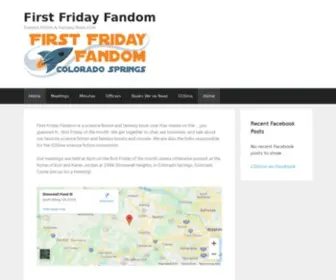 Firstfridayfandom.org(Science Fiction & Fantasy Book Club) Screenshot