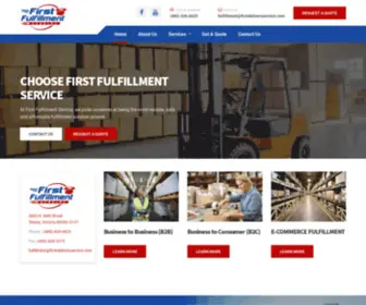 Firstfulfillmentservice.com(First fulfillment services) Screenshot