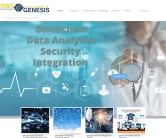 Firstgenesis.com(Innovative Platform Blockchain Data Analytics Security Integration) Screenshot