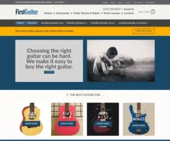 Firstguitar.com(Beginner and Pro Guitars) Screenshot