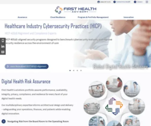 Firsthealthadvisory.com(Advancing Secure and Efficient Healthcare) Screenshot