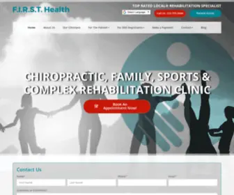 Firsthealthca.com(Chiropractor Torrance) Screenshot