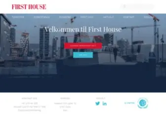 Firsthouse.no(Velkommen til first house) Screenshot