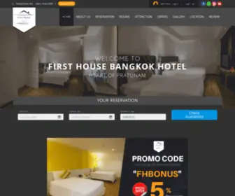 Firsthousebkk.com(First House Bangkok Hotel) Screenshot