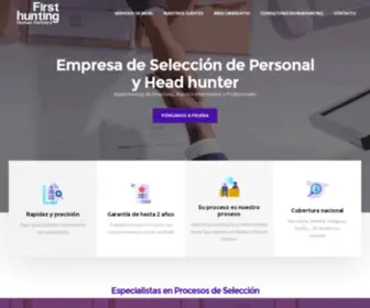 Firsthunting.com(Empresa Selección de Personal Madrid y Barcelona) Screenshot