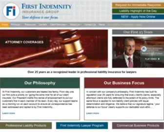 Firstindemnity.net(Insurance for Lawyers &amp; Legal Professionals) Screenshot