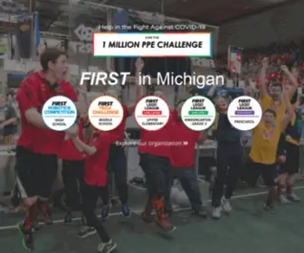 Firstinmichigan.org(FIRST in Michigan) Screenshot