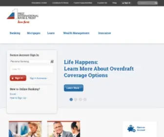 Firstintlbank.com(Personal Banking Services) Screenshot