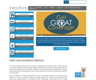 Firstlineins.com(First Line Insurance) Screenshot