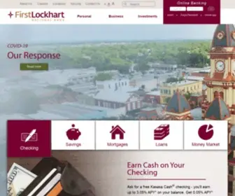 Firstlockhart.com(First Lockhart National Bank) Screenshot