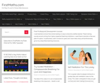 Firstmaths.com(First Place To Look For Primary Maths Resources) Screenshot