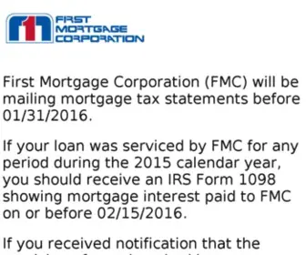 Firstmortgage.com(First Mortgage Corp) Screenshot