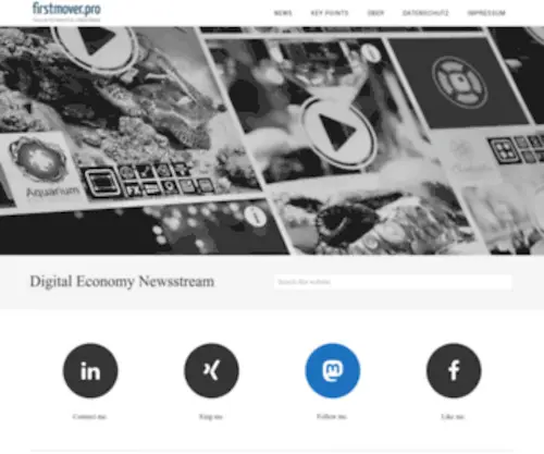 Firstmover.pro(Digital Economy Newsstream) Screenshot