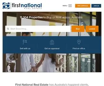 Firstnational.com.au(Real Estate Agent Network) Screenshot