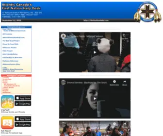 Firstnationhelp.com(Atlantic Canada's First Nation Help Desk) Screenshot