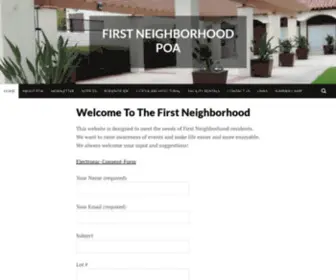 Firstneighborhood.org(First Neighborhood POA) Screenshot
