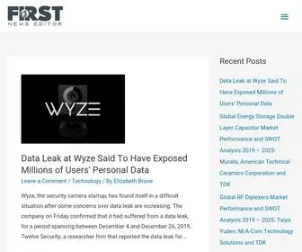 Firstnewseditor.com(First News Editor) Screenshot