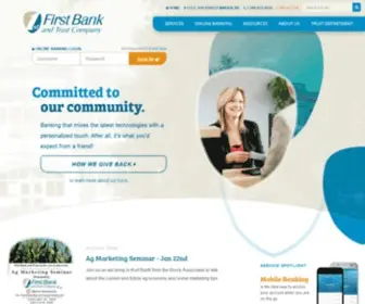 Firstofminden.com(First Bank & Trust) Screenshot