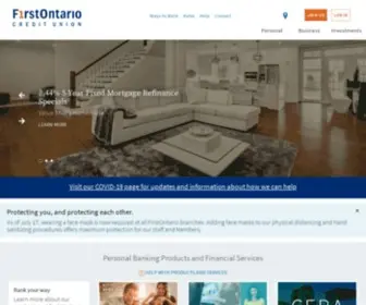 Firstontariocu.com(Personal Banking) Screenshot