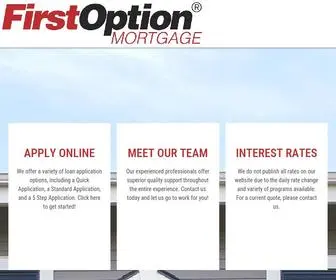 Firstoptionmtg.com(First Option Mortgage is ready to help your find the right Commercial Mortgage Loan) Screenshot