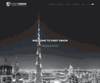 Firstorion.ae(First Orion Middle East) Screenshot