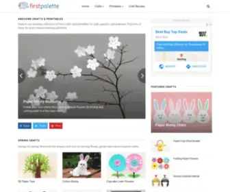 Firstpalette.com(Kids' Crafts) Screenshot