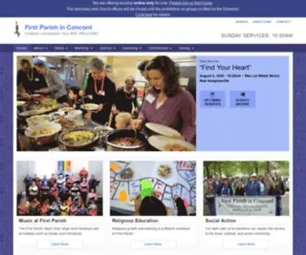 Firstparish.org(First Parish in Concord) Screenshot