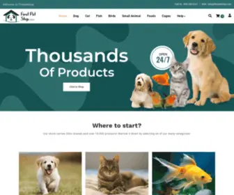 Firstpetstop.com(Make our website your FIRST pet stop) Screenshot