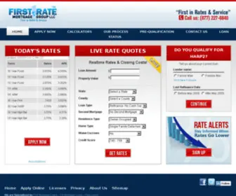 Firstratemtg.com(Online Mortgage Loans Refinancing) Screenshot