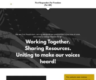 Firstrespondersforfreedom.org(First Responders For Freedom) Screenshot