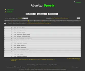 Firstrowsports.be(Firstrowsports Streaming Channel) Screenshot