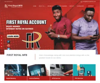 Firstroyalmfb.com(First Royal MFB) Screenshot